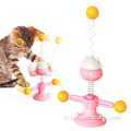 Bâton de rebond intérieur avec jouet de chat interactif à balle